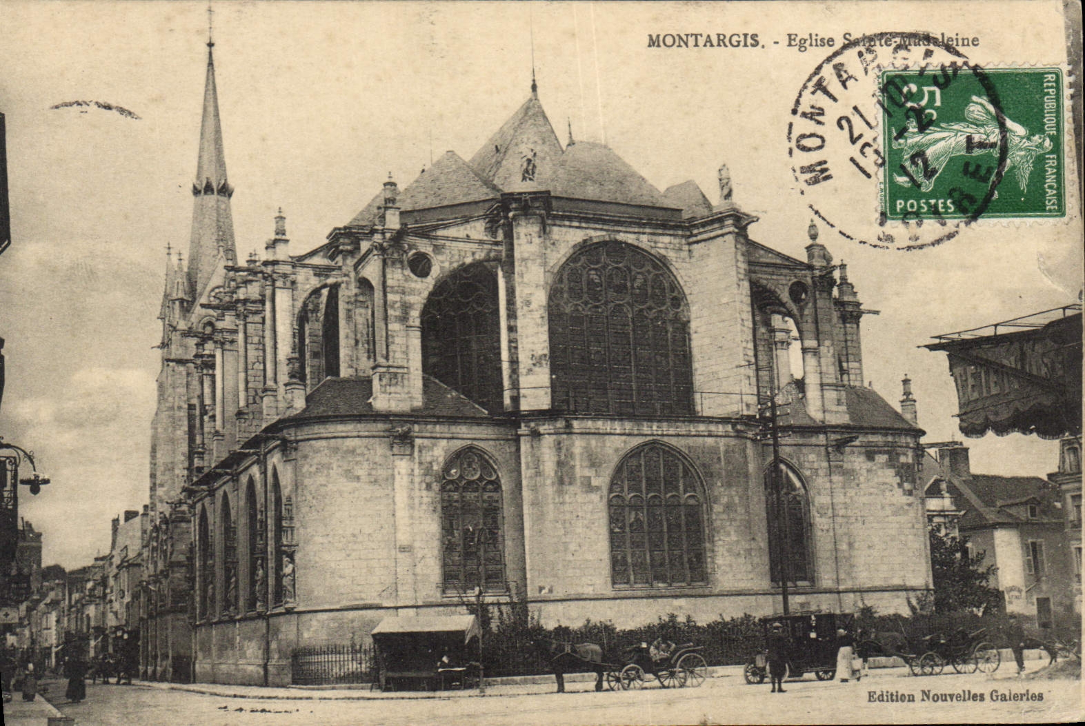 CPA Montargis Eglise Sainte Madeleine