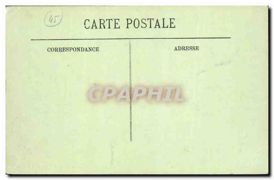 CPA Montargis L'Hotel de Ville — Rückseite