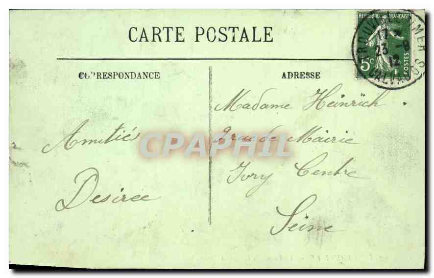 CPA Montargis L'Eglise et la Rue du Loing — Rückseite