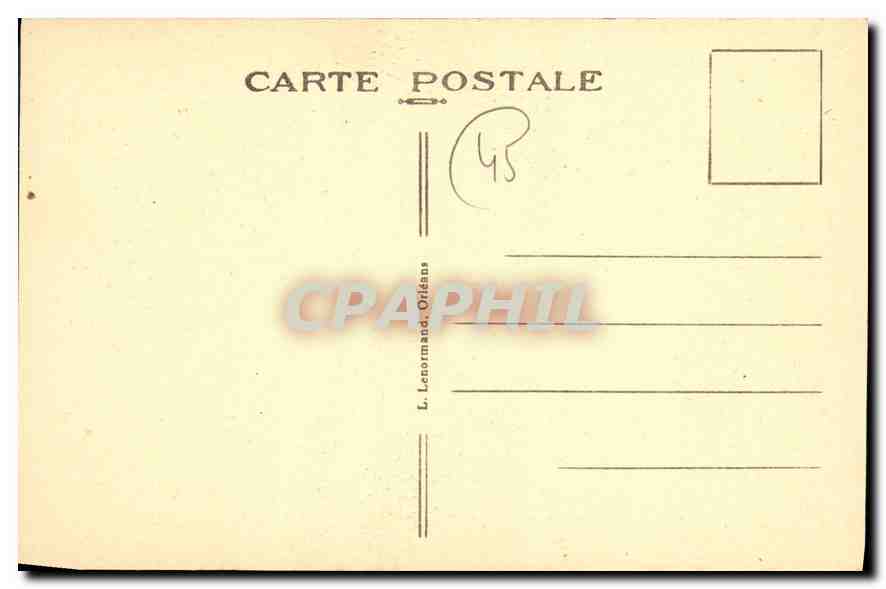 CPA Montargis (Loiret) Rue sur l'eau — Rückseite