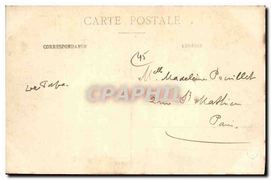 CPA Montargis Le Chateau — Rückseite
