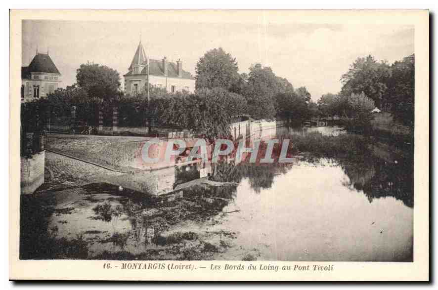 CPA Montargis (Loiret) Les Bords du Loing au Pont Tivoli