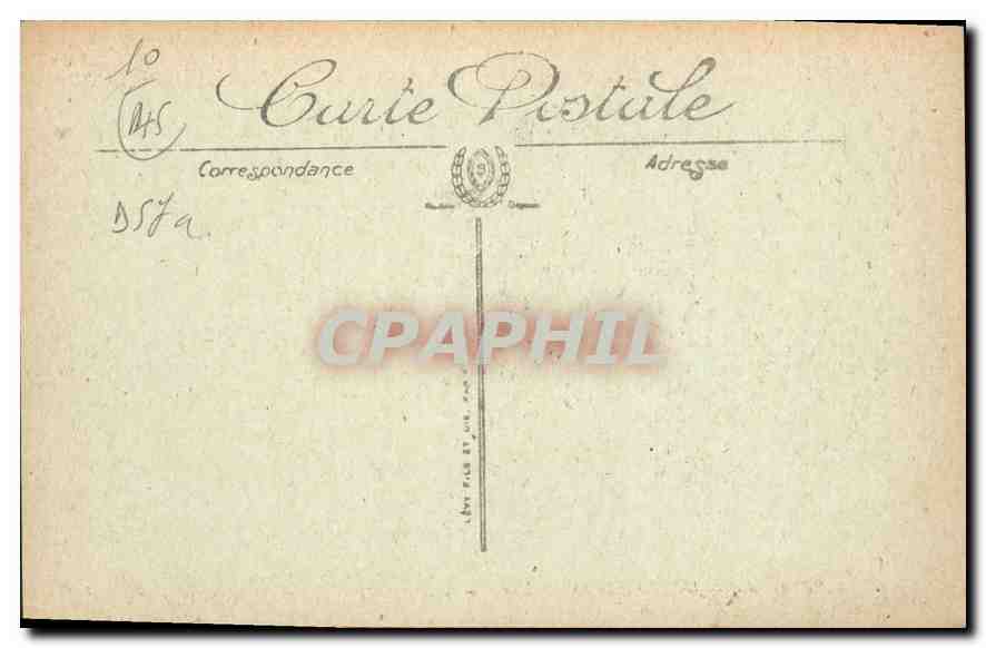 CPA Montargis L'Eglise et la Rue de Loing — Rückseite