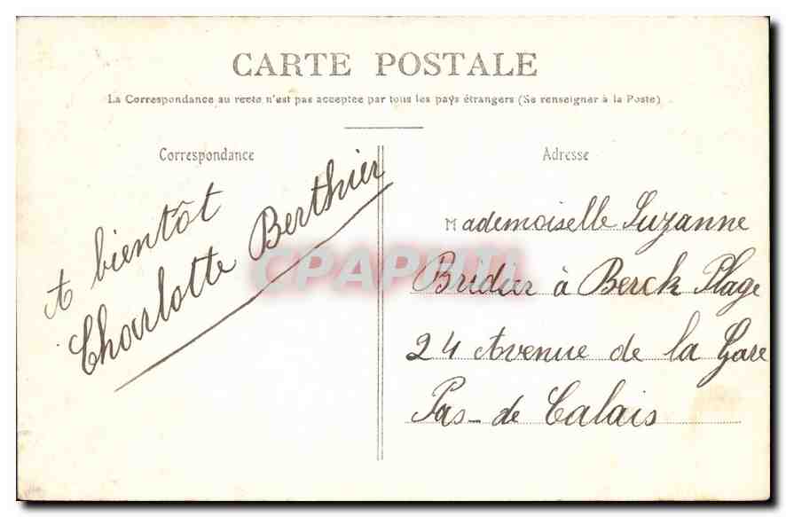 CPA Montargis Le Deversoir par la neige — Rückseite