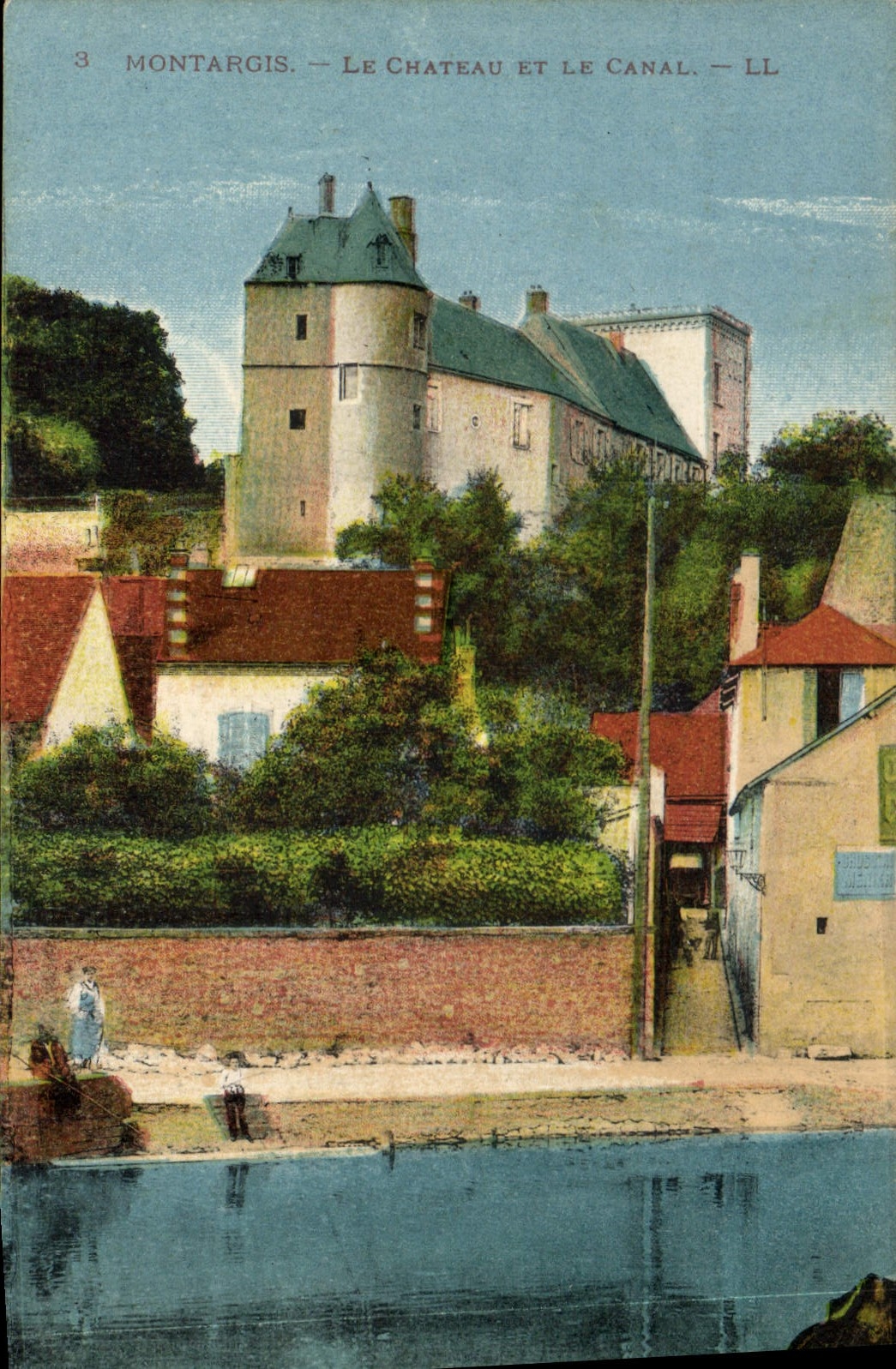 CPA Montargis Le Chateau et le Canal
