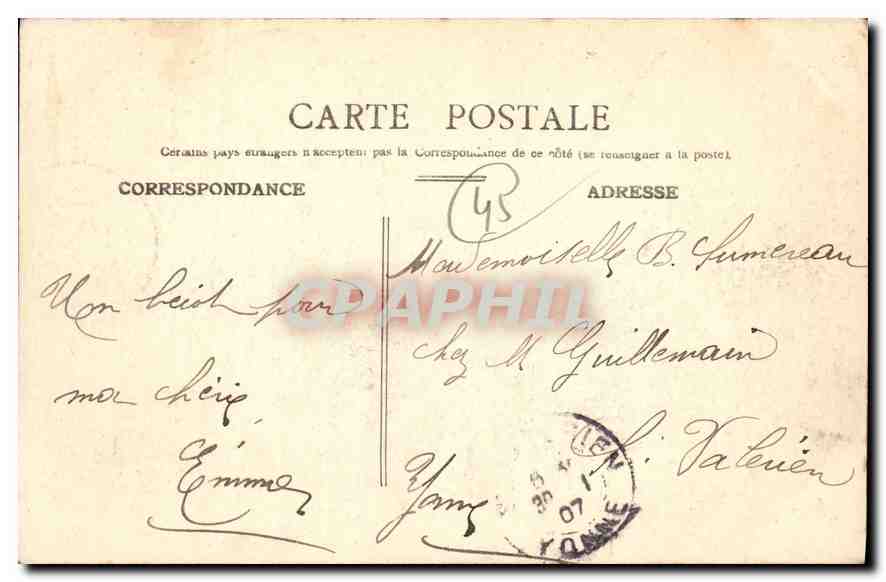 CPA Montargis Hotel de Ville — Back