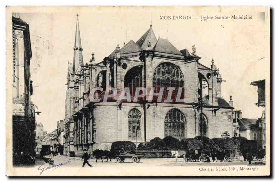 CPA Montargis Eglise Sainte Madeleine