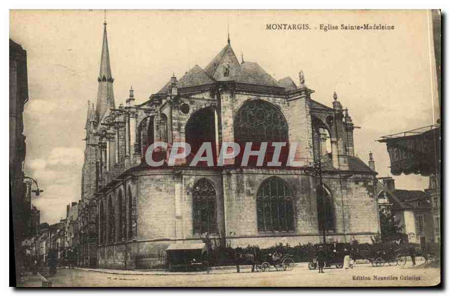 CPA Montargis Eglise Sainte Madeleine