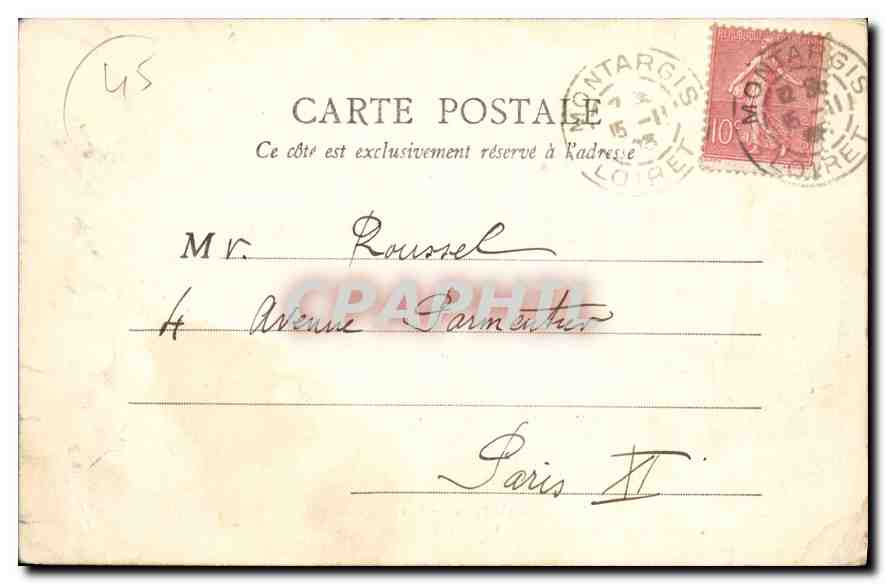 CPA Montargis Caserne Gudin Militaria — Rückseite