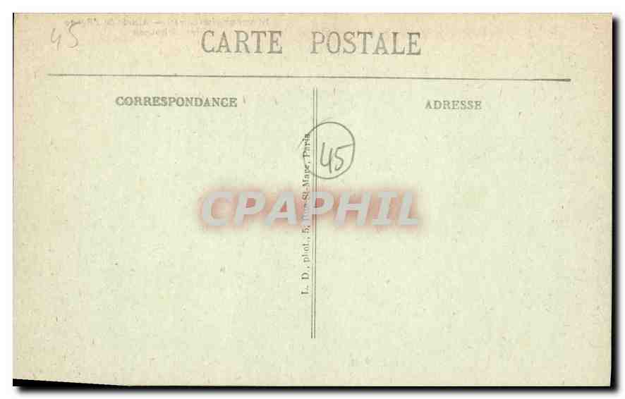 CPA Montargis (Loiret) Abside de l'Eglise — Back