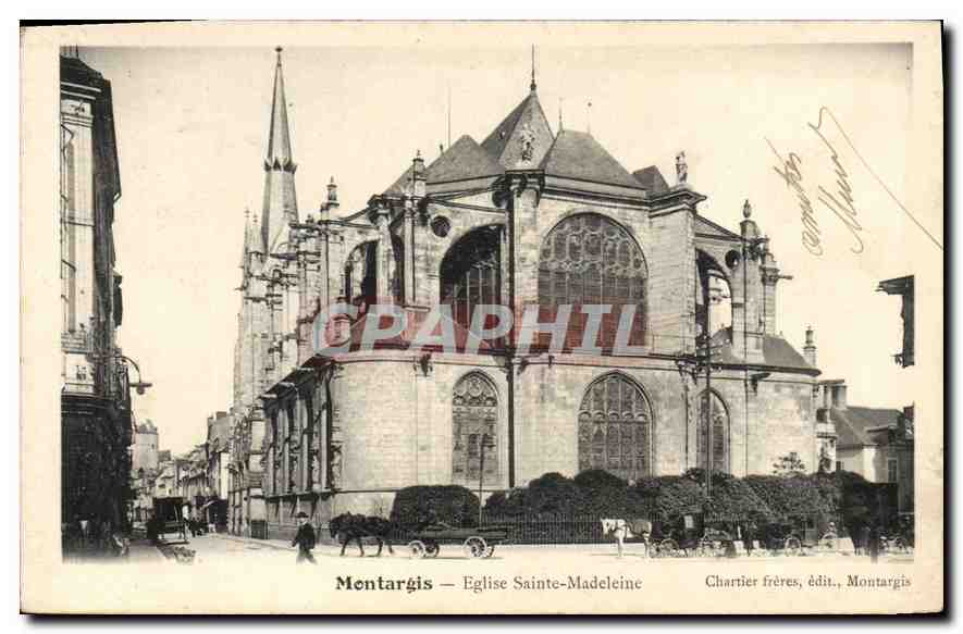 CPA Montargis Eglise Sainte Madeleine