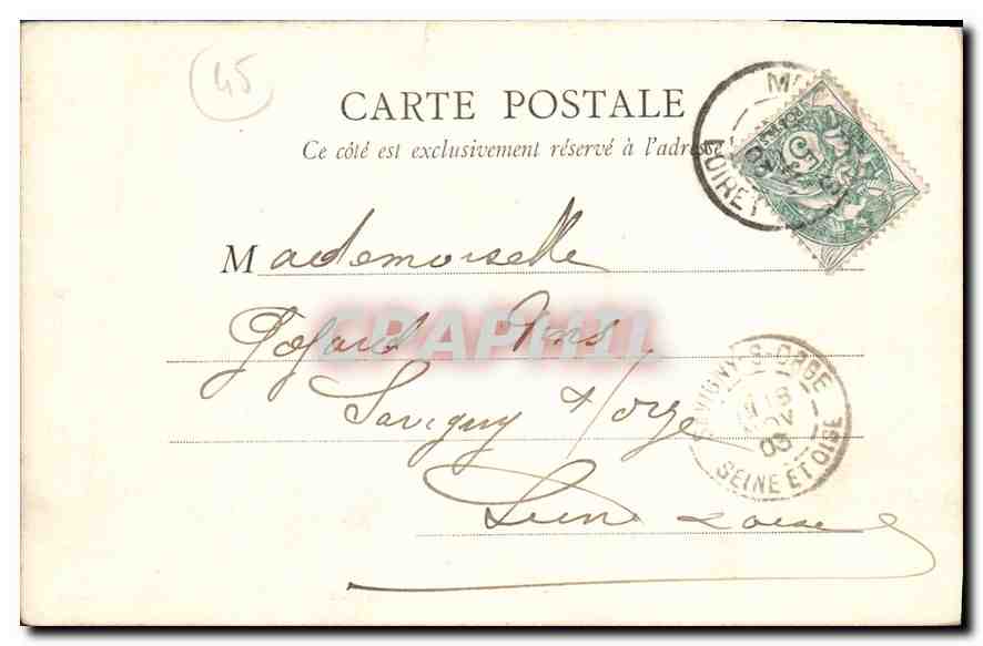 CPA Montargis Eglise Sainte Madeleine — Rückseite
