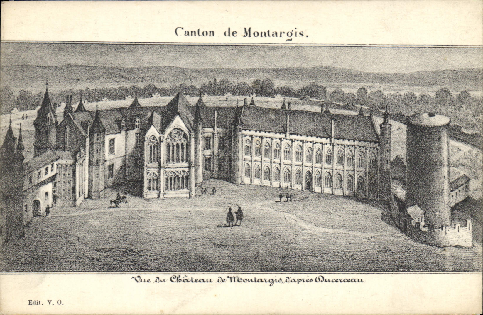 CPA Montargis Canton de Montargis Vue du Chateau de Montargis
