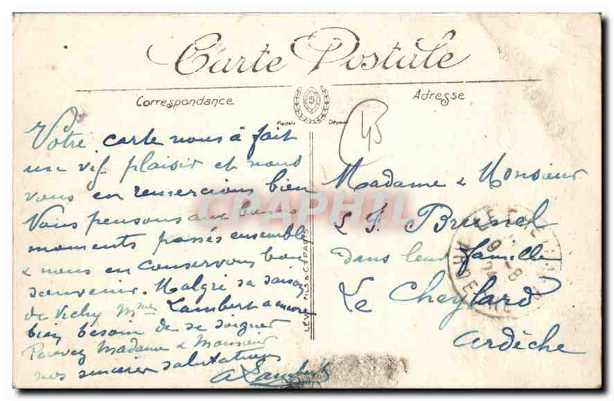 CPA Montargis L'Hotel de Ville — Back