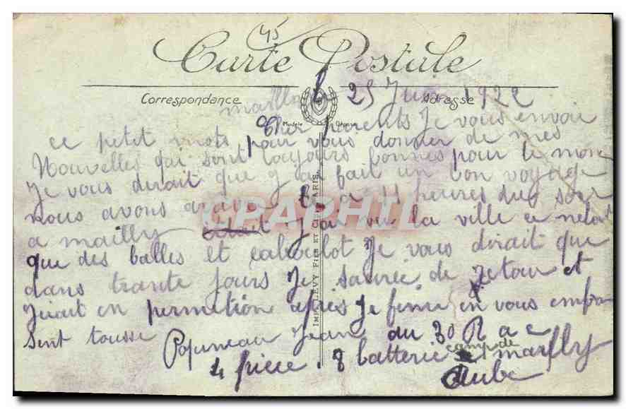 CPA Montargis La Caserne Gudin Vue d'ensemble Militaria — Back