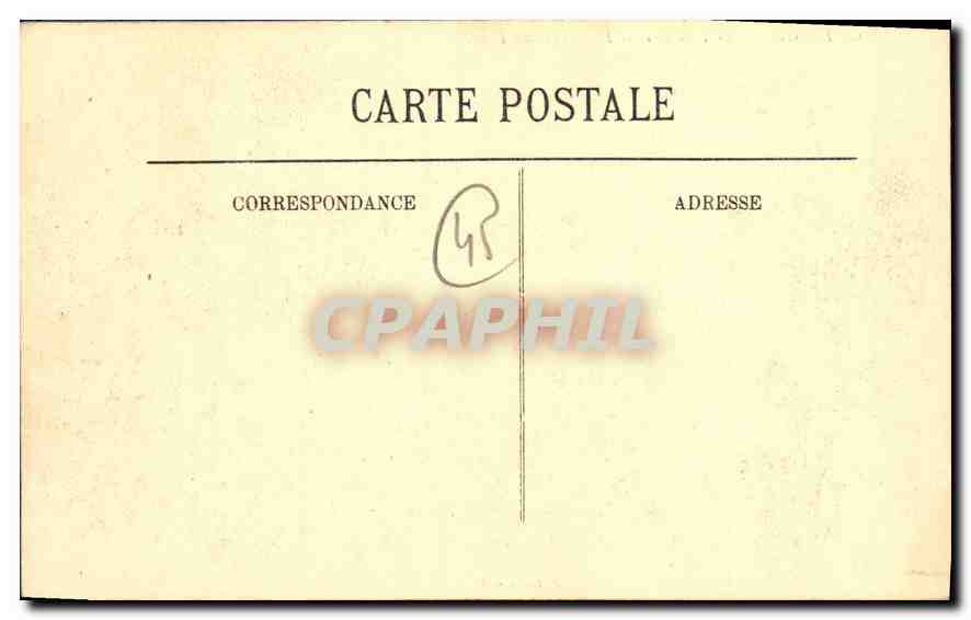 Montargis — Le Théâtre et la Promenade du Patís — P. Dreeen, n° 641 — Verso