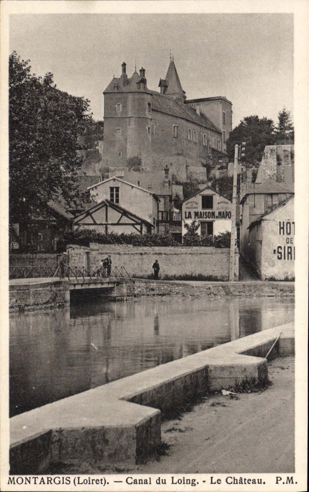 CPA Montargis (Loiret) Canal du Loing Le Chateau