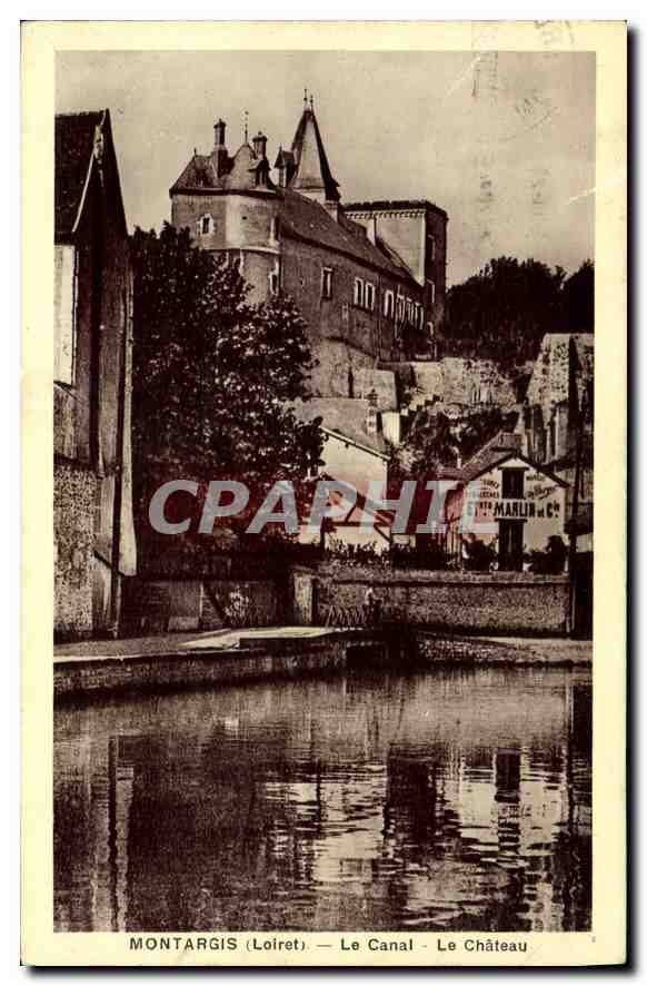 CPA Montargis (Loiret) Le Canal Le Chateau