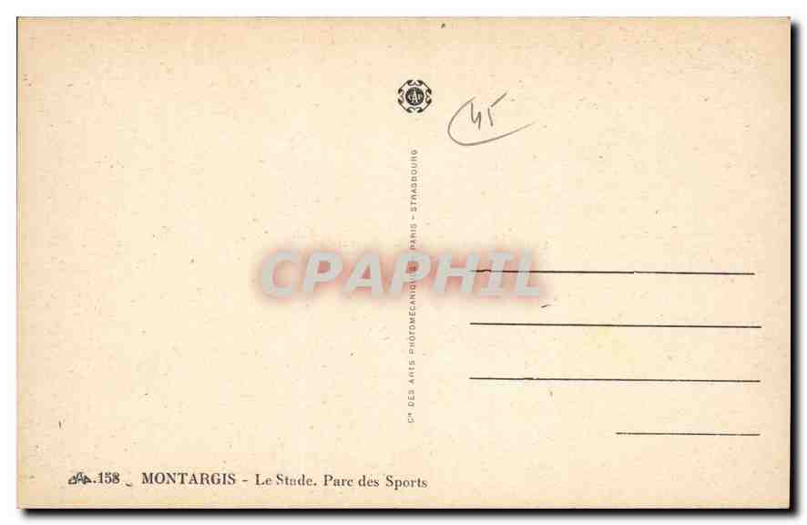 CPA Montargis Le Stade Parc des Sports — Back