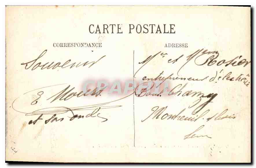 CPA Montargis Le Boulevard du Rempart Vu du Pont de Patis — Rückseite