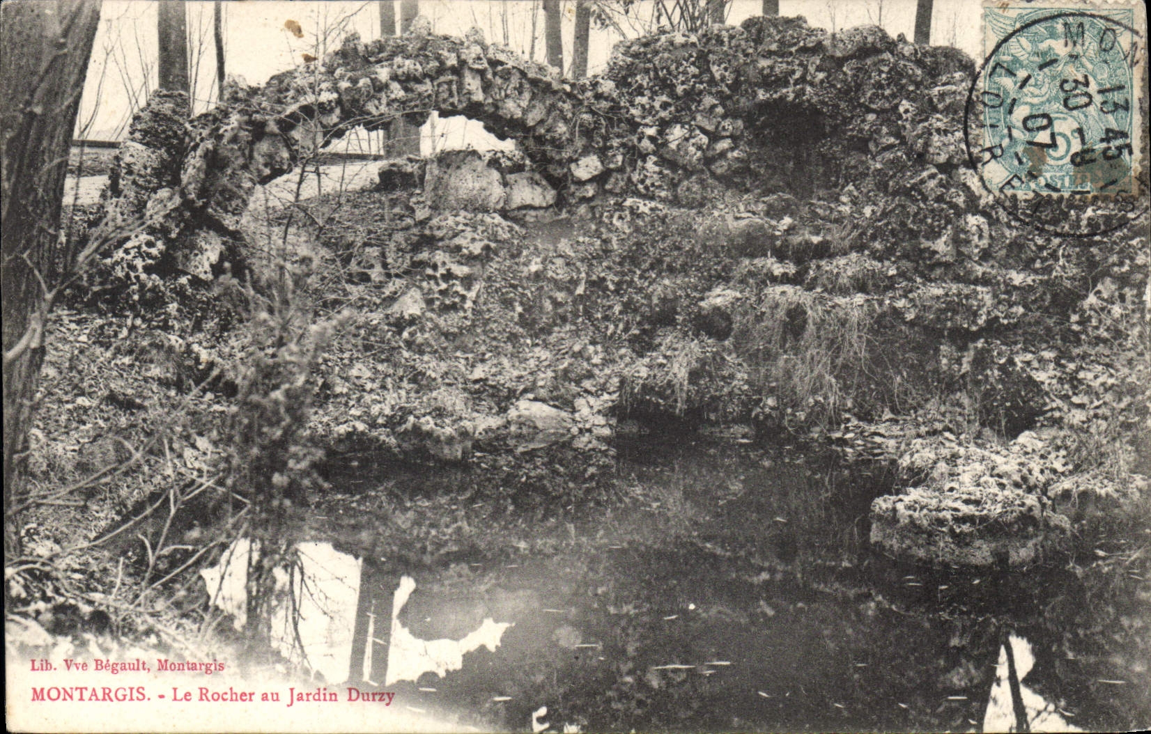 CPA Montargis Le Rocher au Jardin Durzy
