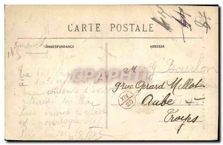 CPA Montargis (Loiret) Les Vielles Rues sur l'Eau — Verso