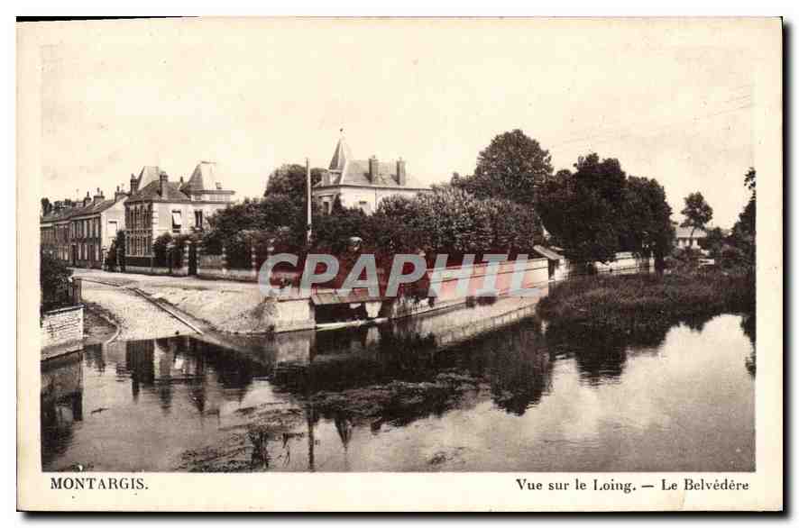 CPA Montargis Vue sur le Loing Le Belvedere