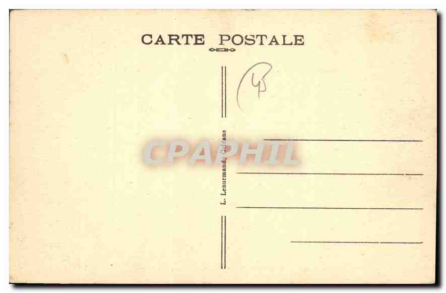 CPA Montargis (Loiret) La Mairie et les Jardins — Verso
