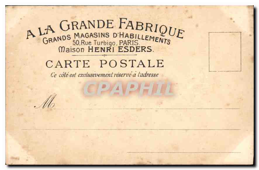 CPA Fantaisie Enfants — Rückseite