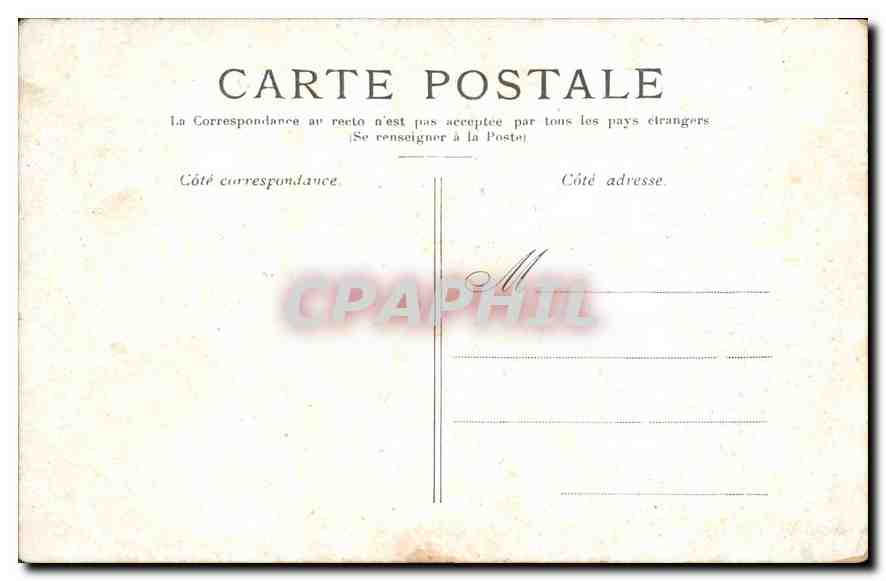 CPA Buttes Chaumont Le Pont suspendu — Rückseite