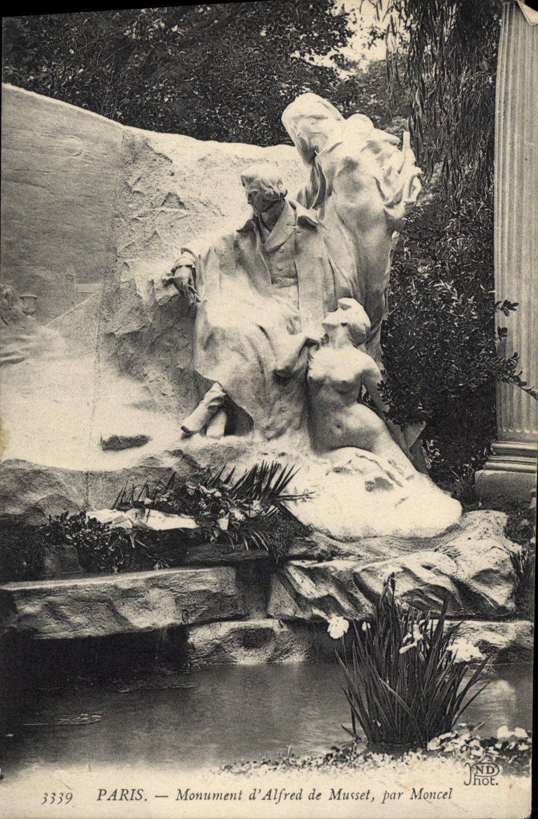 CPA Paris Monument d'Alfred de Musset par Moncel