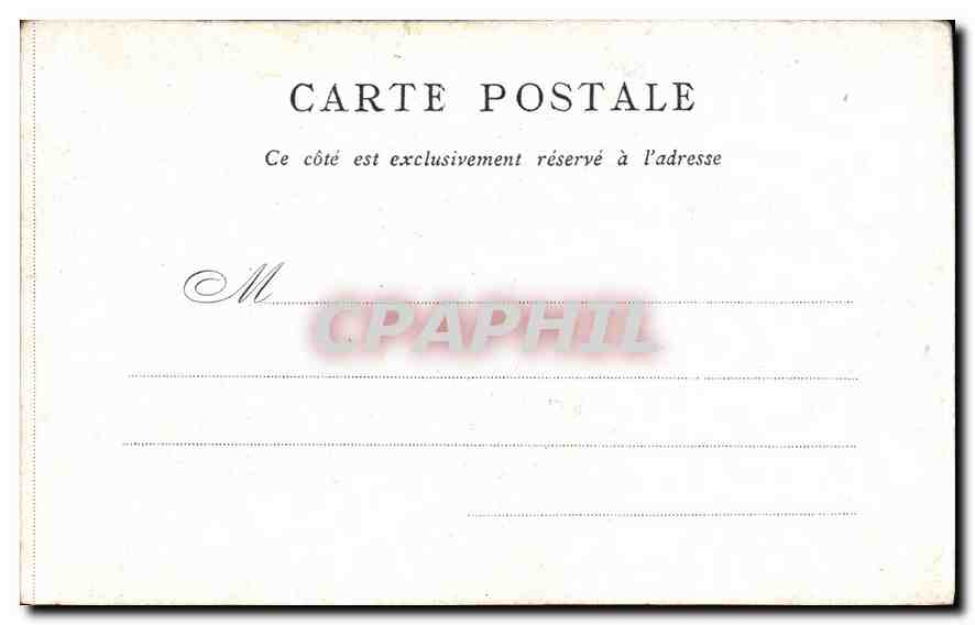 CPA Paris Palais de Justice Tour Eiffel — Rückseite