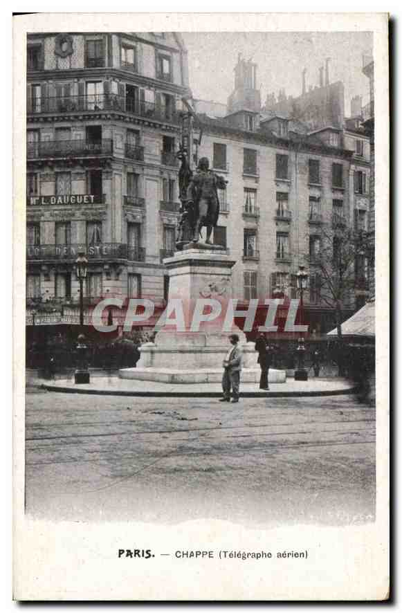CPA Paris Chappe (Telegraphe aerien)