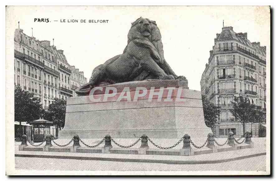 CPA Paris Le Lion de Belfort