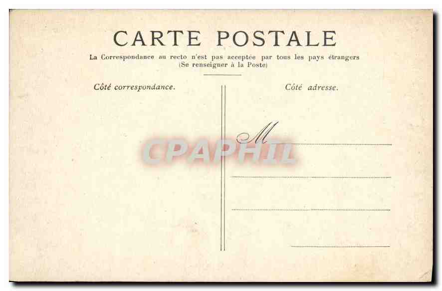 CPA Paris L'Hotel de Ville — Rückseite