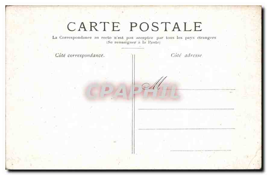 CPA Paris La Fontaine Place saint Sulpice — Rückseite
