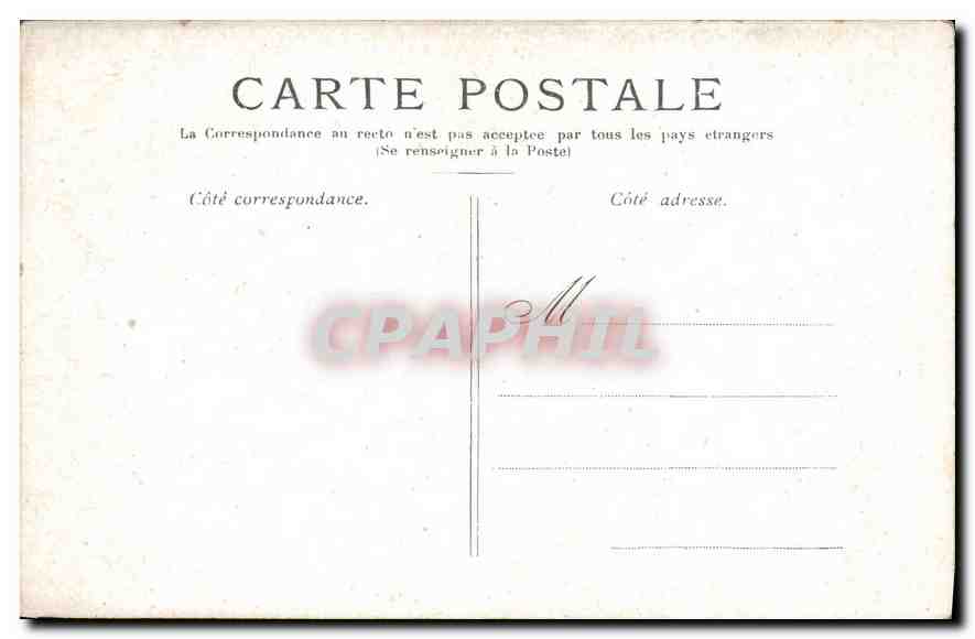 CPA Paris La Fontaine (Auteil) — Verso