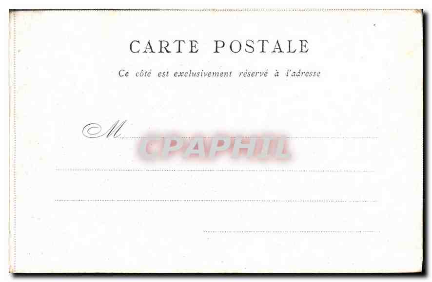 CPA Paris Hotel de Ville — Rückseite