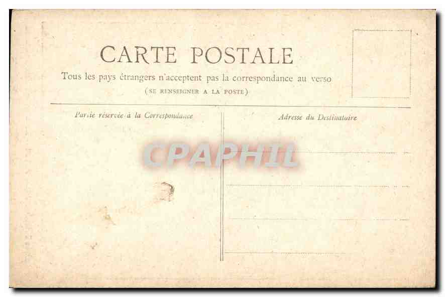 CPA Paris Horloge du Palais de Justice  — Rückseite