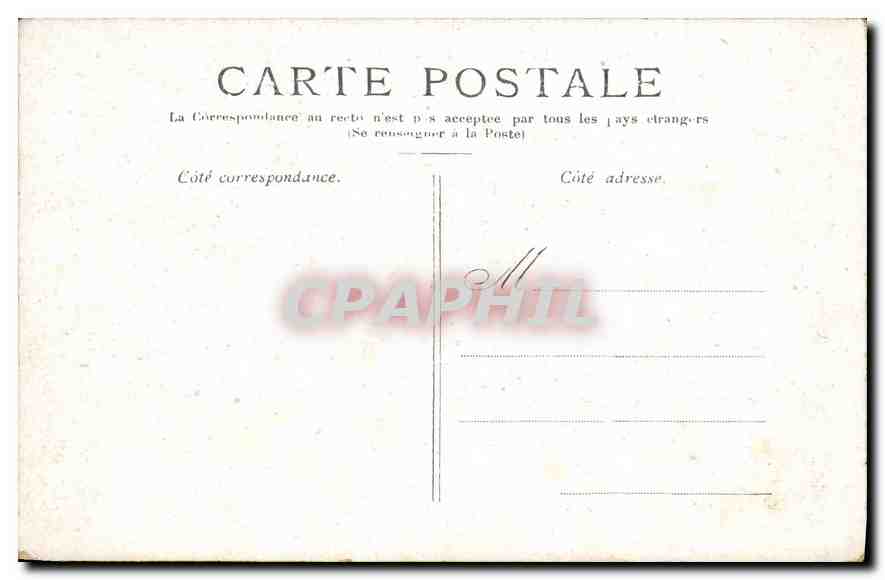 CPA Paris Le Theatre Francais  — Rückseite
