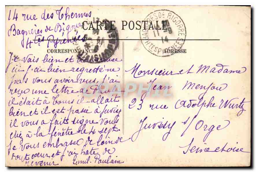 CPA Scenes et Types des Pyrenees Paysanne allant au marche  — Rückseite
