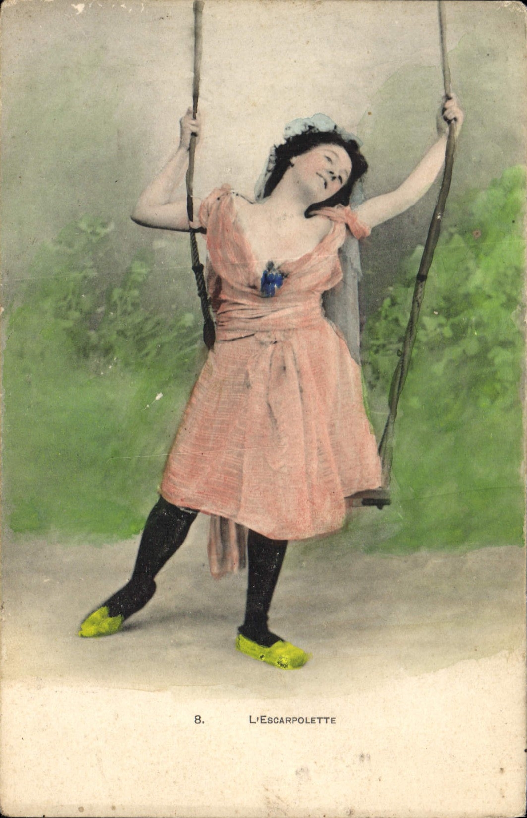 CPA L'Escarpolette 