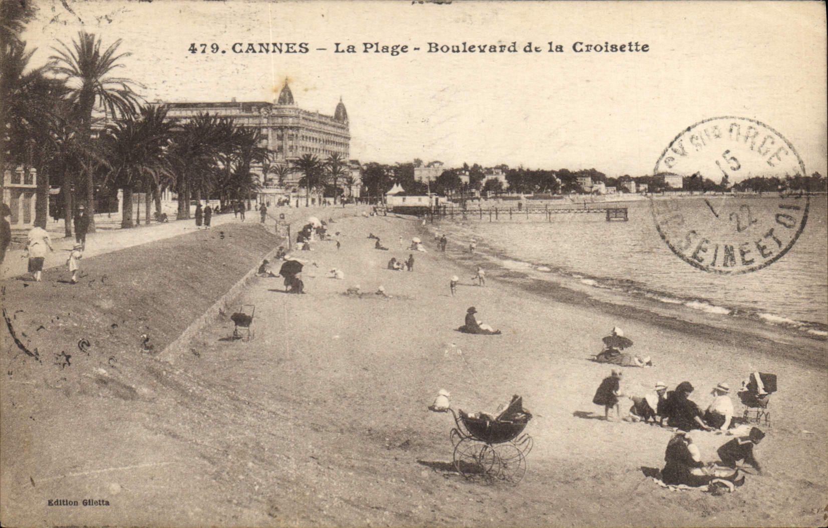 CANNES — La Plage — Boulevard de la Croisette — Édition Gilletta n°479
