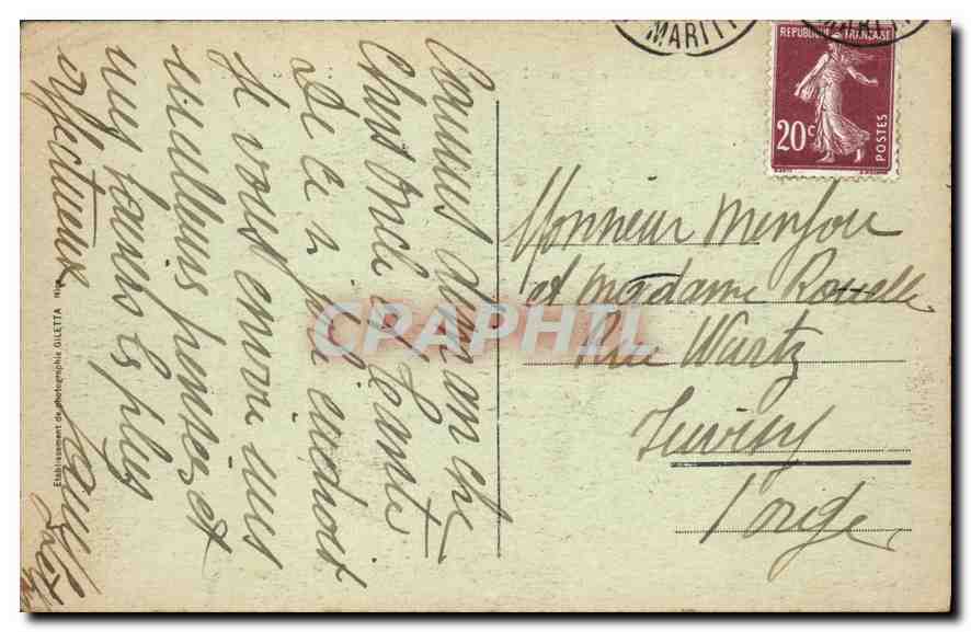 CANNES — La Plage — Boulevard de la Croisette — Édition Gilletta n°479 — Verso