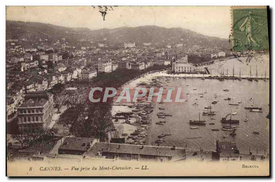 CANNES — Vue prise du Mont-Chevalier — LL. SELECTA