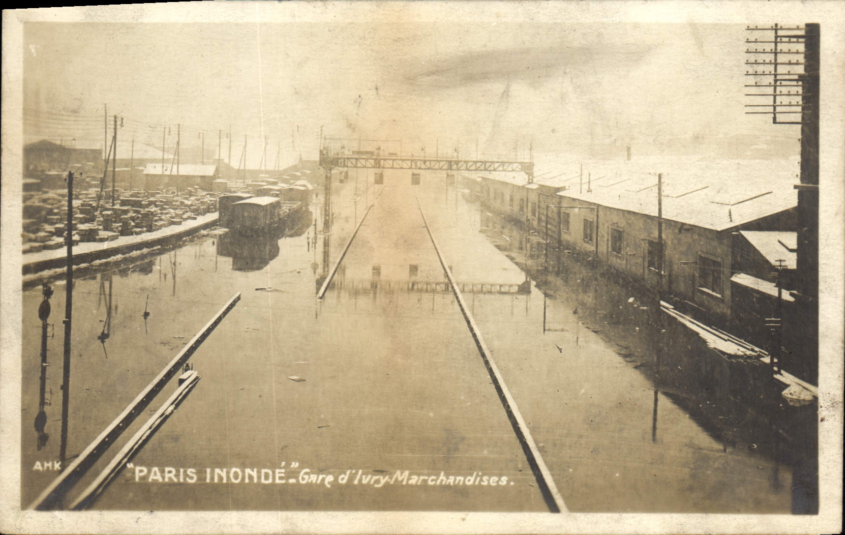Paris inondé — Gare d'Îvry Marchandises — AHK