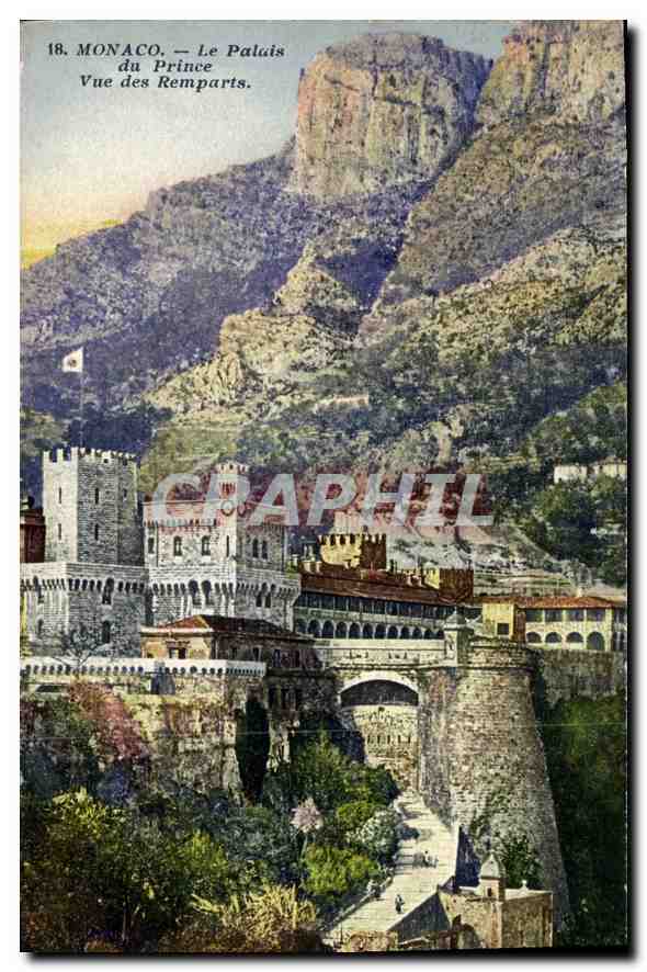 CPA Monaco Le Palais du Prince Vue des Remparts 