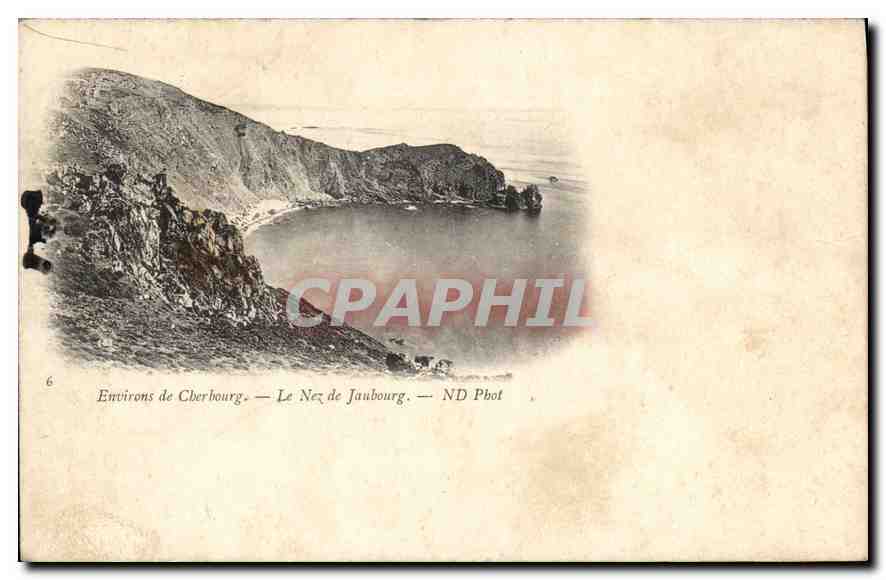 CPA Environs de Cherbourg Le Nez de Janbourg 