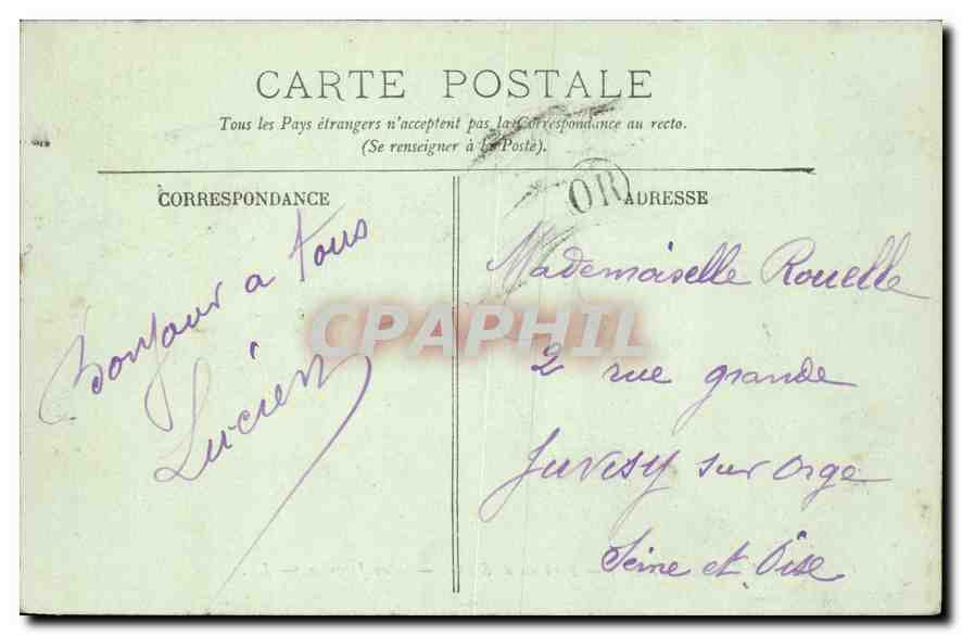 CPA Chateau de Chantilly Pavillon de Sylvie Salon Japonais  — Verso