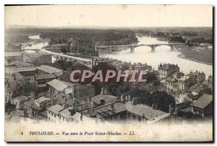 Toulouse — Vue vers le Pont Saint-Nicolas — LL